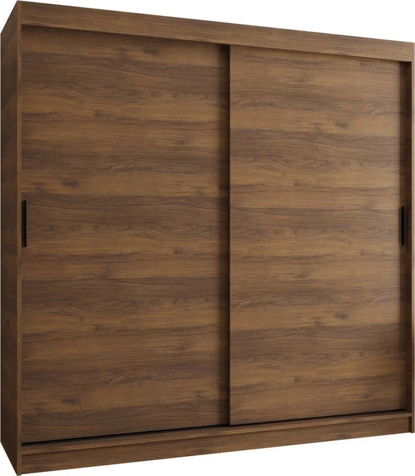 ABIKS MÖBEL Schwebetürschrank RUBINO T 200 mit Kleiderstange & Regalen - Bild 2