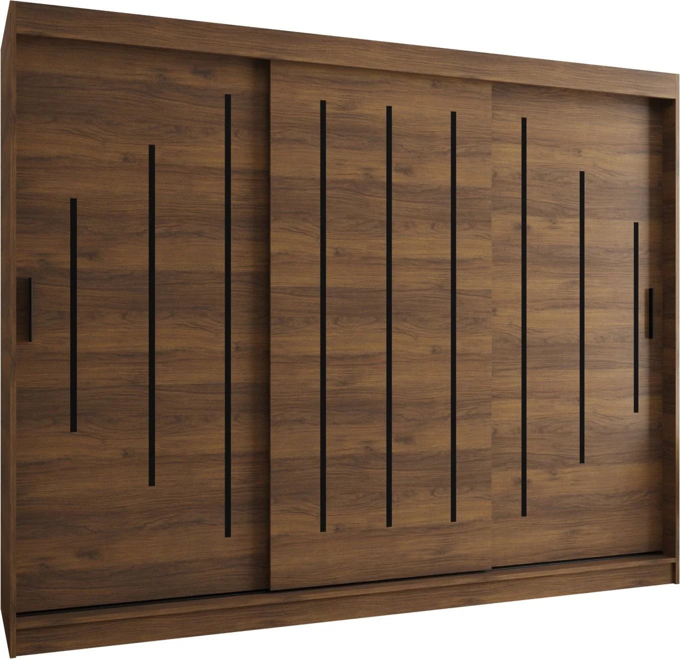 ABIKS MÖBEL Schwebetürenschrank RUBINO Y 250 Braun Schwarz - Bild 2