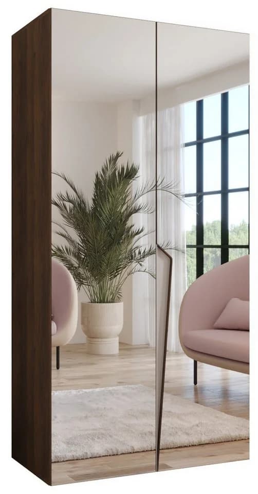 ABIKS MÖBEL Drehtürenschrank PIANO 3 mit Spiegel und Kleiderstange - Bild 2