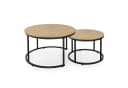 Home Collective Couchtisch 2er Set Beistelltisch Eiche Metall Bild 1
