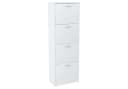 Home Collective Schuhschrank Weiß Aufklappbare Fächer Modern Bild 2