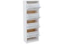 Home Collective Schuhschrank Weiß Aufklappbare Fächer Modern Bild 4