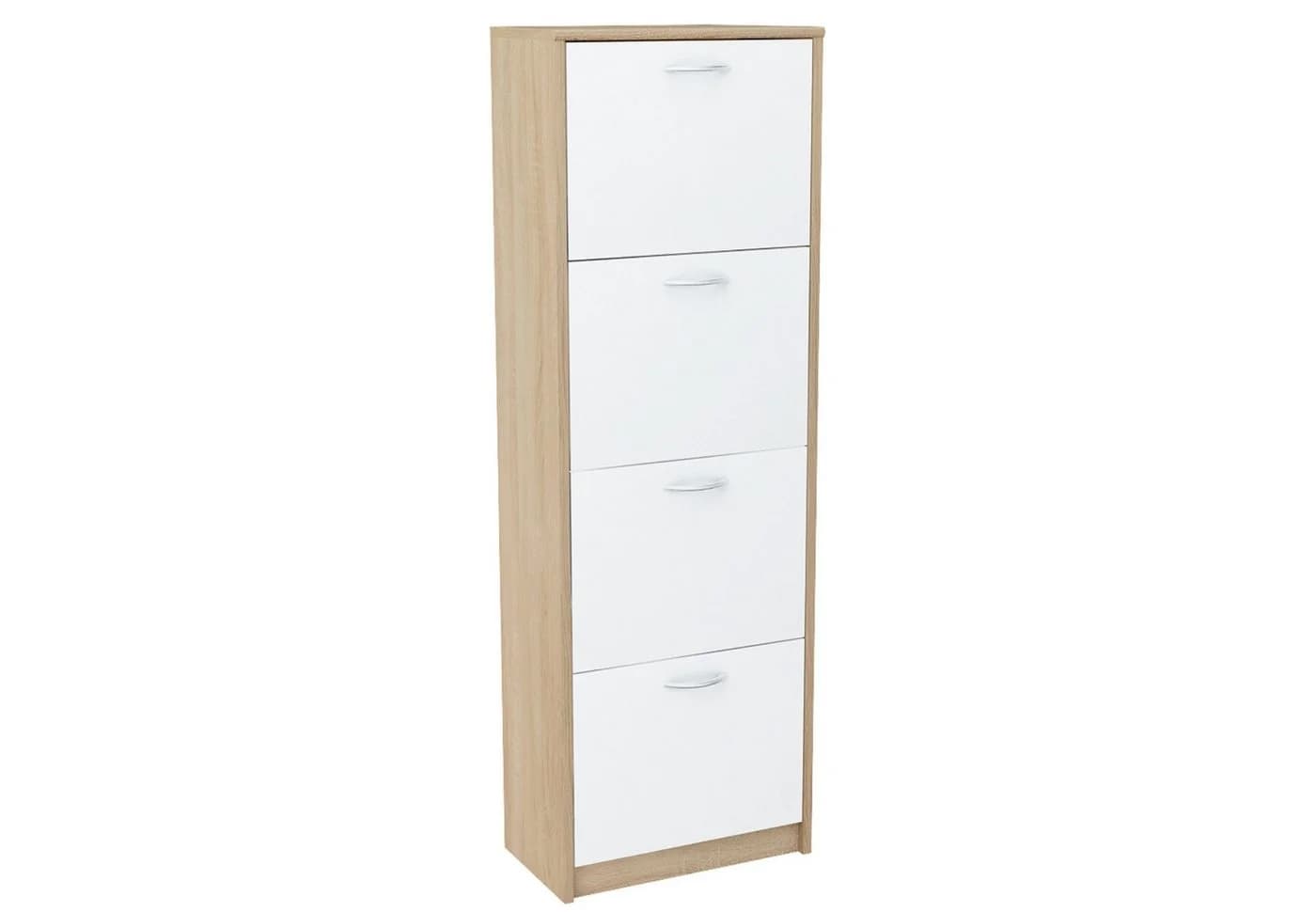 Home Collective Schuhschrank 50 cm mit 6 Fächern Sonoma/Weiß - Bild 2