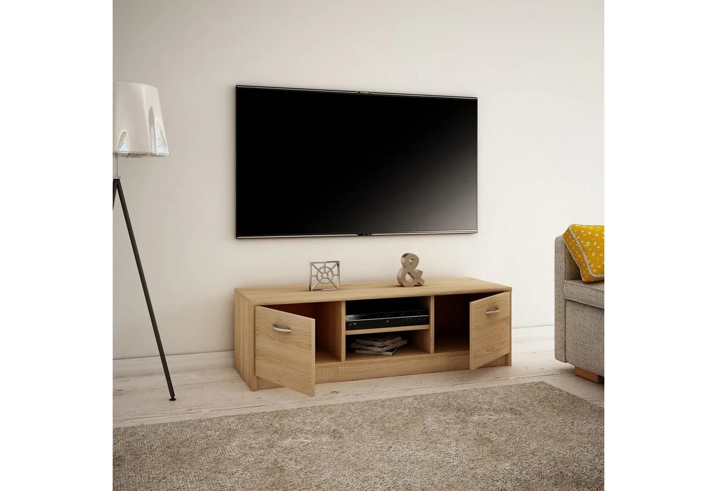 Home Collective TV-Schrank 120cm Matt Braun - Bild 3