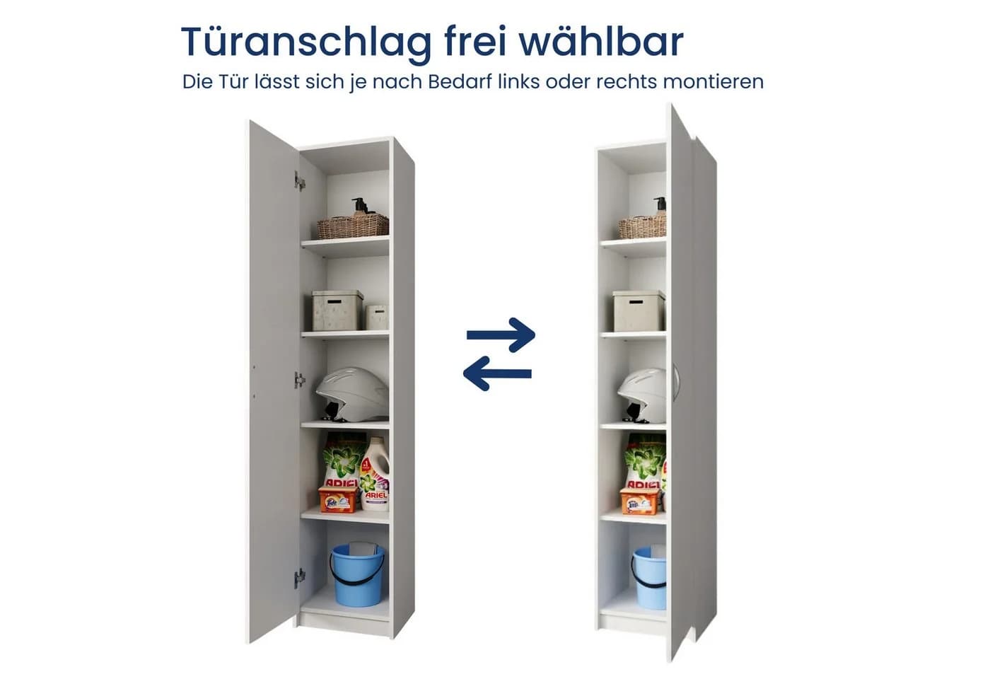 Home Collective Regal 5 Ebenen Aktenschrank Weiß Matt - Bild 4