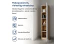 Home Collective Regal 5 Ebenen Aktenschrank Sonoma Weiß Matt Bild 3