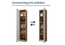 Home Collective Regal 5 Ebenen Aktenschrank Sonoma Weiß Matt Bild 4