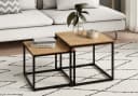 Home Collective Couchtisch 2er Set Eiche hell Modern Bild 2