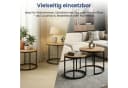 Home Collective Couchtisch Set 2er Rund Eiche Hell Bild 5