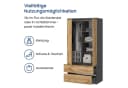 Home Collective Kleiderschrank 90cm Anthrazit/Eiche mit Schubladen Bild 3