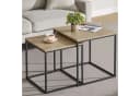 Home Collective Couchtisch 2er Set Sonoma Eiche Schwarz Bild 1