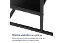 Home Collective Couchtisch Beistelltisch Wohnzimmertisch Tisch Couch Mit Ablage, Mit Metallrahmen, Schwarz Bild 5