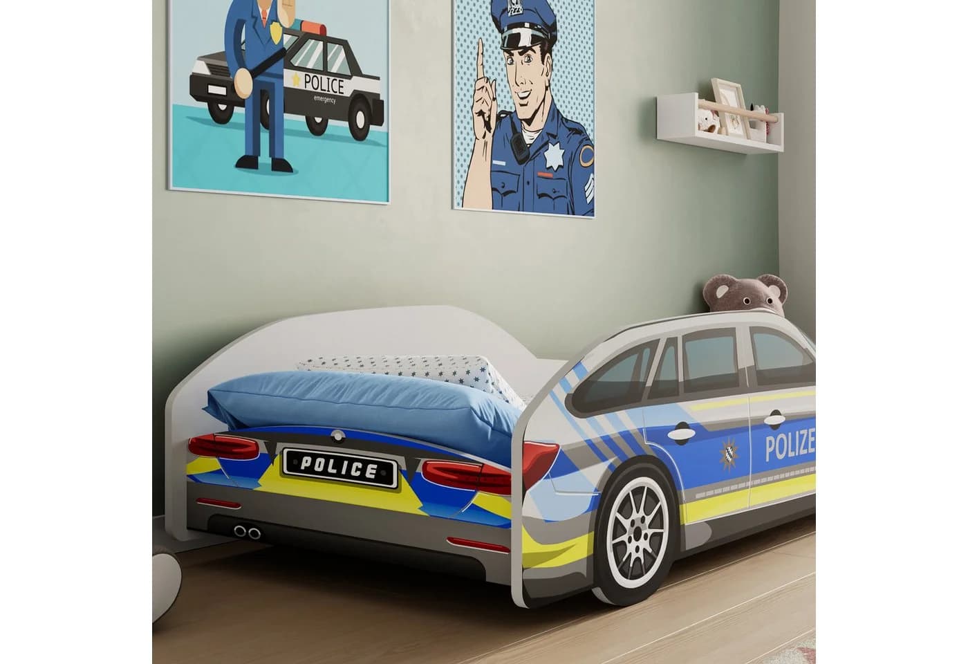 Kids Collective Autobett Polizei Motiv Kinderbett - Bild 4