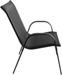 Home Collective Gartenstuhl Stapelbar Schwarz Metallbeinen Bild 5