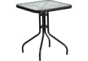Home Collective Bistrotisch Glasplatte Schwarz Metall Bild 1