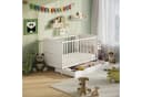 Kids Collective Babybett Kinderbett Weiß mit Matratze und Schublade Bild 5