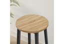 Home Collective Barhocker mit Fußstütze & Stahlgestell, Sonoma Eiche/Schwarz Bild 5