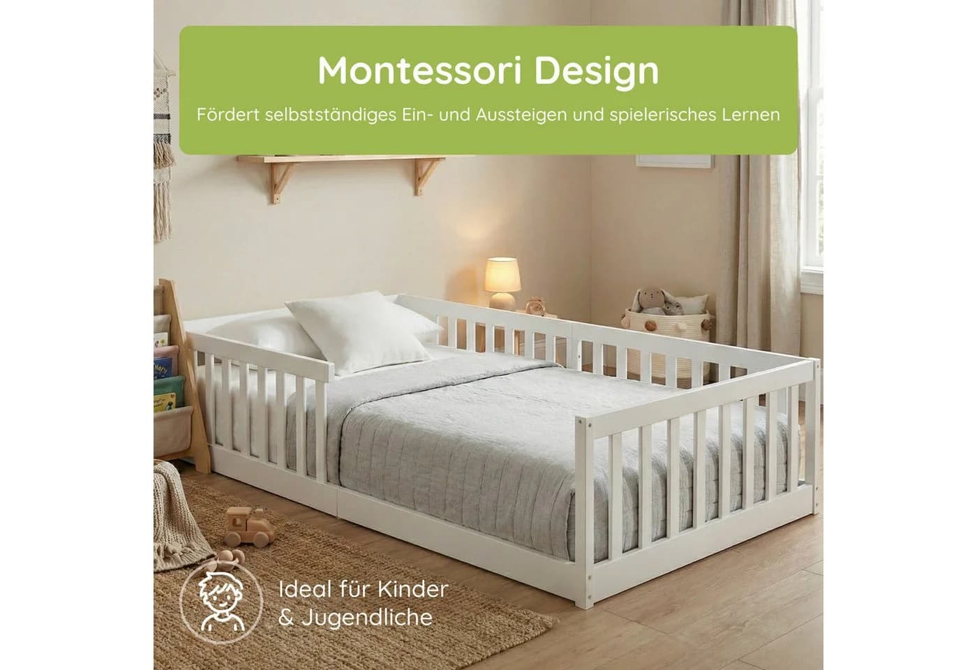 Kids Collective Kinderbett Bodenbett Montessori Design - Bild 4