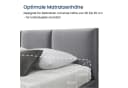 Home Collective Polsterbett Grau Samt mit Bettkasten & Lattenrost Bild 5