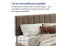 Home Collective Polsterbett mit Stauraum und Lattenrost Beige Bild 5
