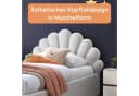 Kids Collective Kinderbett Polsterbett 90x200 cm mit Samtbezug Beige Bild 4