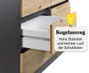 Home Collective Kommode mit 6 Schubladen Anthrazit Artisan Eiche Bild 5