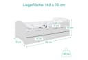 Kids Collective Kinderbett 70x140 cm Komplettset mit Matratze & Schublade Bild 4