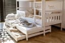 Kids Collective Hochbett mit Ausziehbett und Schubladen weiß Bild 5