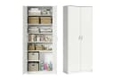 Home Collective Mehrzweckschrank Weiß 74x180cm mit 8 Fächern Bild 2