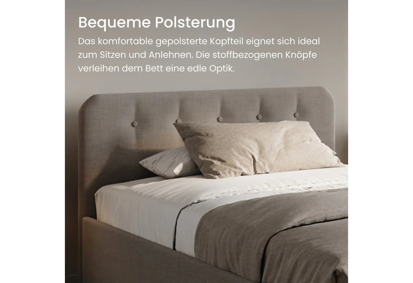 Home Collective Polsterbett mit Stauraum und verstellbarem Lattenrost - Bild 4