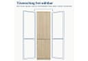 Home Collective Kleiderschrank Garderobenschrank Mehrzweckschrank Beige Bild 3