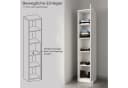Home Collective Aktenschrank Weiß 50x180 cm mit verstellbaren Böden Bild 4
