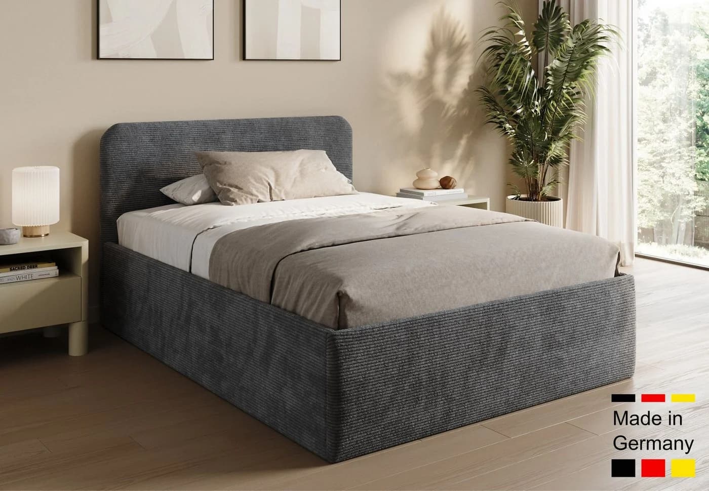 Home Collective Polsterbett mit Stauraum & verstellbarem Lattenrost - Bild 2