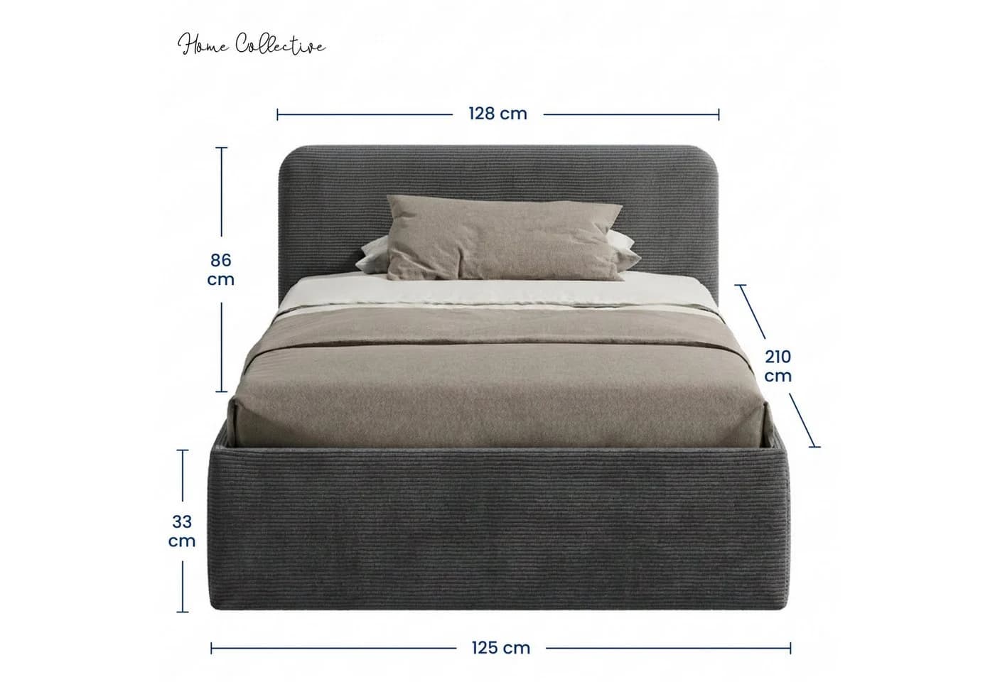 Home Collective Polsterbett mit Stauraum & verstellbarem Lattenrost - Bild 3