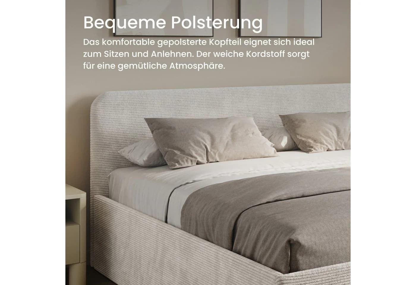 Home Collective Polsterbett mit Stauraum und verstellbarem Lattenrost - Bild 5