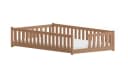Kids Collective Bodenbett Kiefer Zimt mit Rausfallschutz Bild 1