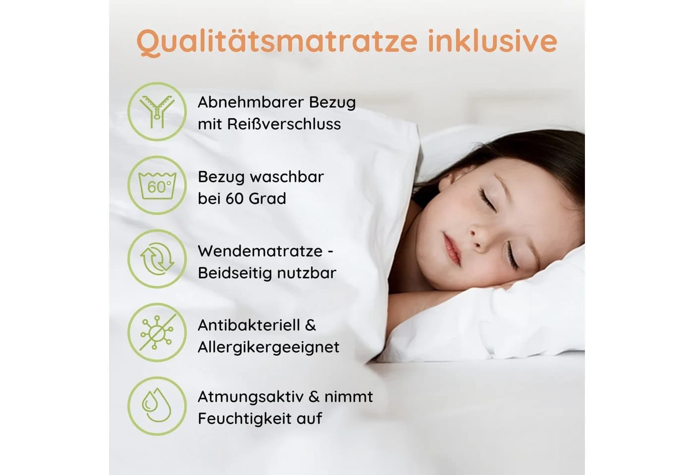 Kids Collective Bodenbett Kiefernholz mit Rausfallschutz Oliv - Bild 4