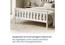 Home Collective Massivholzbett Kiefer Weiß mit Lattenrost Bild 3