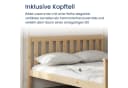 Home Collective Massivholzbett Kiefer mit Lattenrost & Kopfteil Bild 4