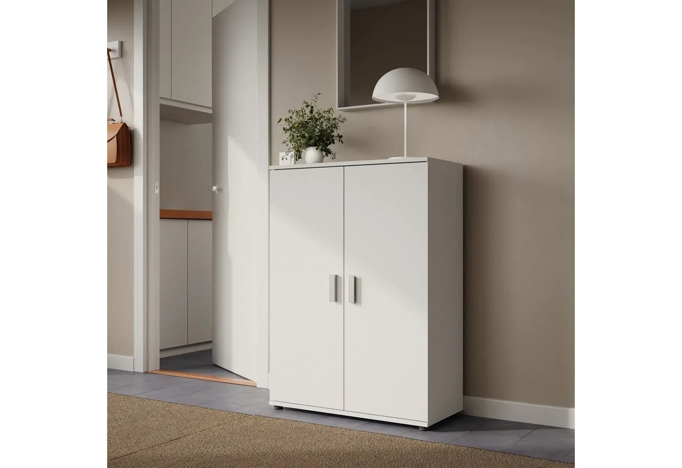 Home Collective Mehrzweckschrank weiß mit 2 Türen - Bild 3