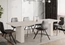 Home Collective Esstisch ausziehbar Kaschmir modernes Design Bild 2