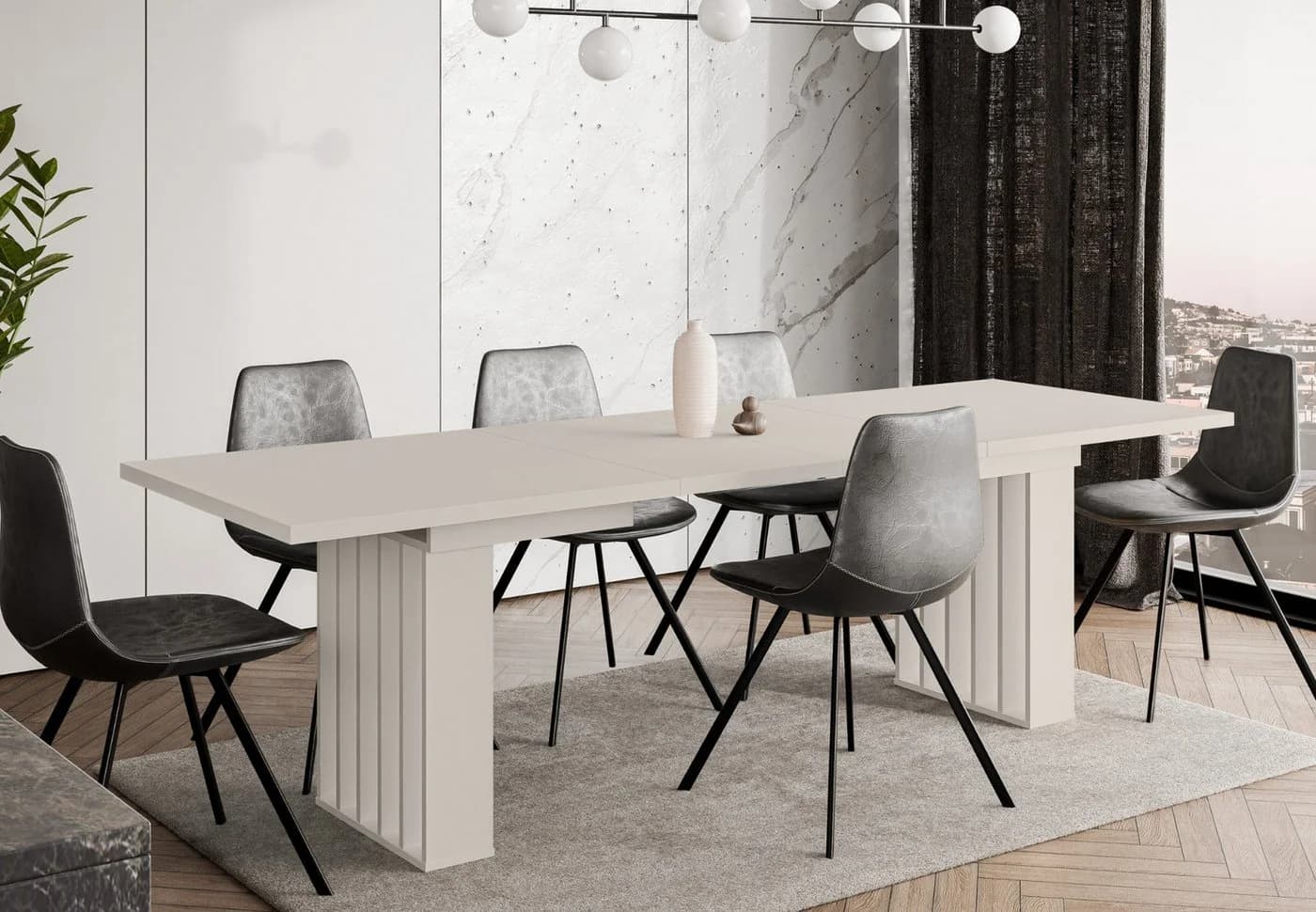Home Collective Esstisch ausziehbar Kaschmir modernes Design - Bild 2