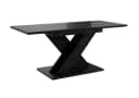 Home Collective Esstisch ausziehbar Schwarz Marmor-Optik X-Gestell Bild 1