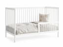 Kids Collective Babybett mit Rausfallschutz Weiß Buchenholz Bild 1