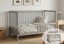 Kids Collective Kinderbett Buchenholz Grau mit Rausfallschutz Bild 2