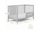 Kids Collective Kinderbett Buchenholz Grau mit Rausfallschutz Bild 3