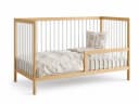 Kids Collective Kinderbett Buchenholz mit Rausfallschutz Weiß/Natur Bild 1
