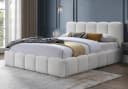Home Collective Polsterbett mit Lattenrost Bouclé-Optik Creme Bild 2