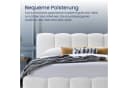 Home Collective Polsterbett mit Lattenrost Bouclé-Optik Creme Bild 3