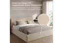 Home Collective Polsterbett mit Bettkasten & verstellbarem Lattenrost Beige Bild 5